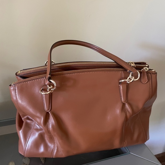 COACH Cognac Shoulder Bag - Picture 4 of 7